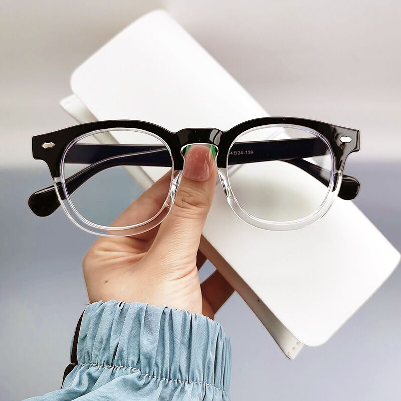 Gaming Glasses Blue Light - Lunettes Anti-lumière bleue pour hommes, Vintage,
