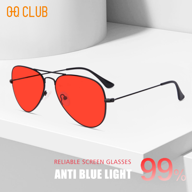 Gaming Glasses Blue Light - O-Q CLUB lunettes rondes pour femme
