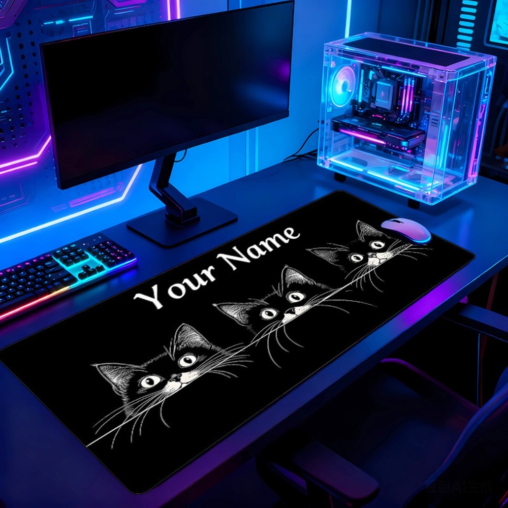 Pc Gaming Names - Tapis de bureau personnalisé avec 3
