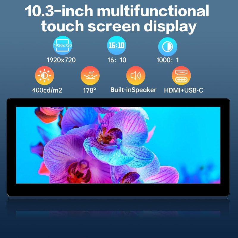 Moniteur tactile portable de 1 - Pc Gaming On Android avis et prix