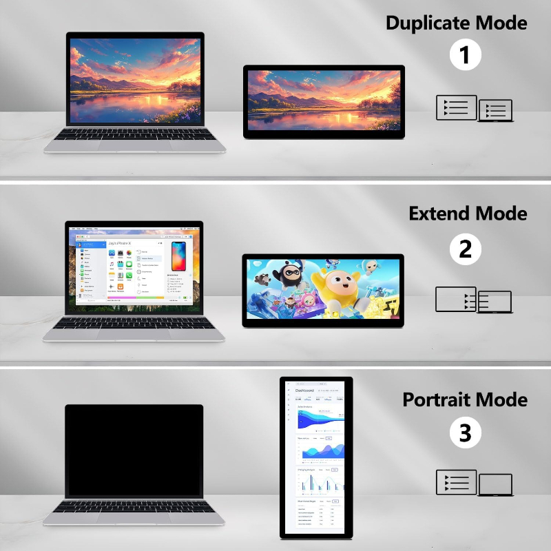 Moniteur tactile portable de 1 - Pc Gaming On Android avis et prix