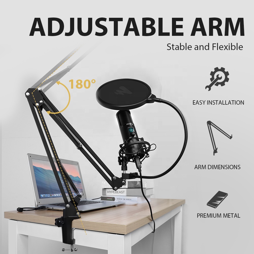Microphone USB professionnel M - Gaming Microphone avis et prix