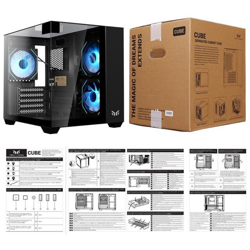 Boîtier MATX Yeah Magic Cube,  - Pc Gaming Dell avis et prix