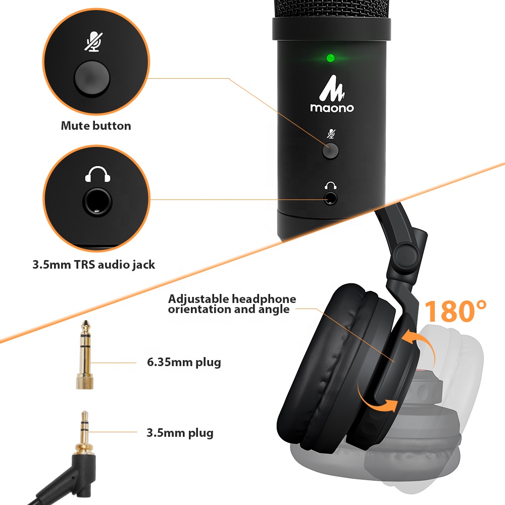 Microphone USB de studio MAONO - Gaming Microphone avis et prix