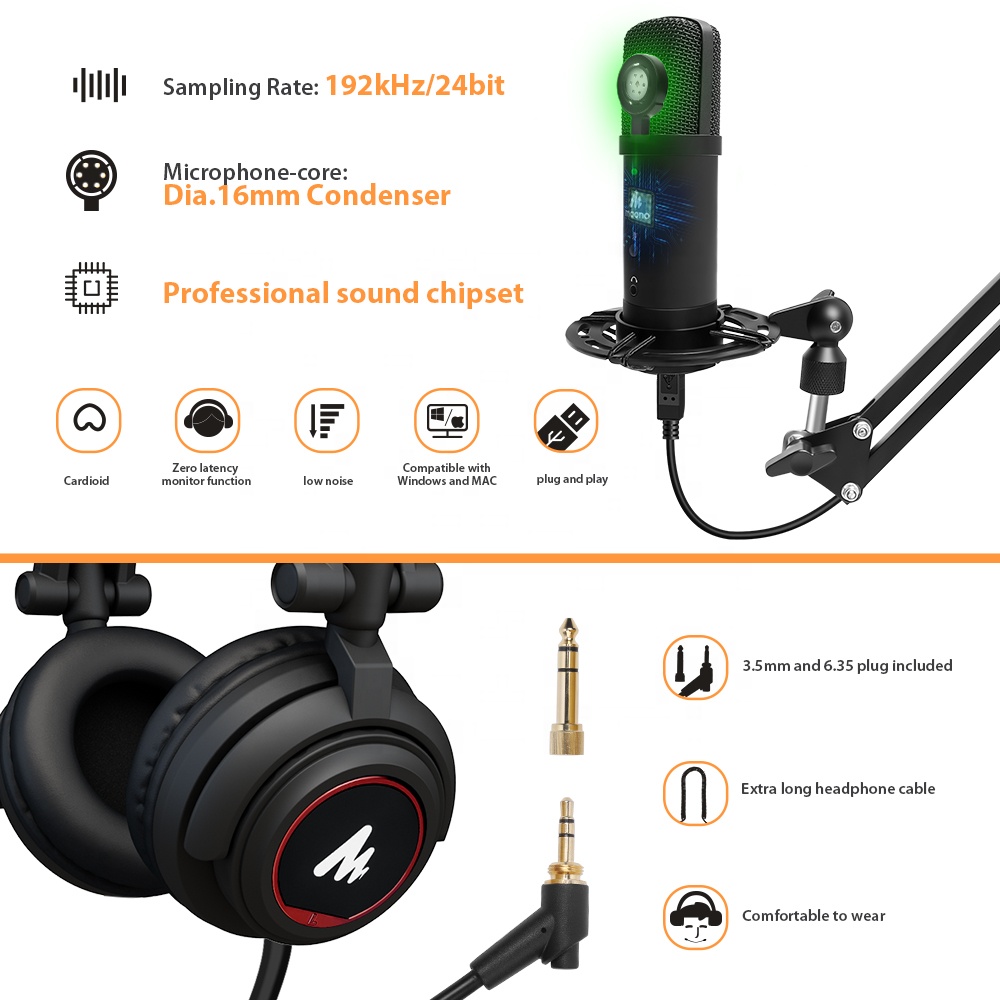 Microphone USB de studio MAONO - Gaming Microphone avis et prix