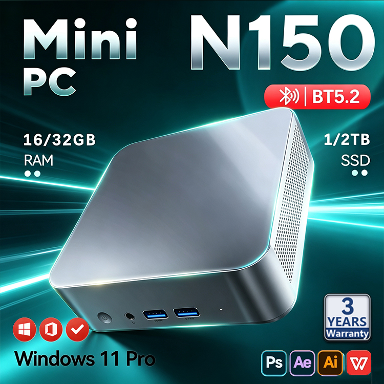 Mini PC portable Intel N150 20 - Pc Gaming Compact avis et prix