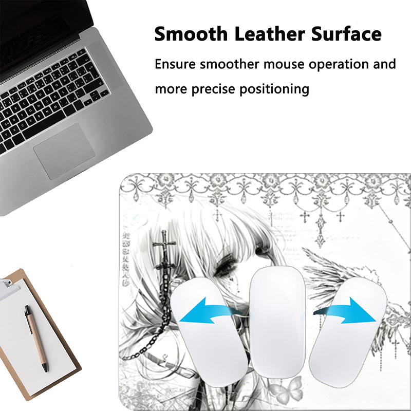 Tapis de souris en cuir noir e - Pc Gaming Keyboard And Mouse avis et prix