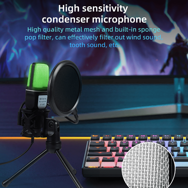 Microphone USB de jeu pour PC, - Gaming Microphone avis et prix